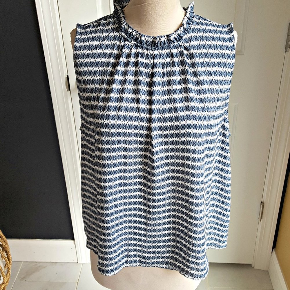 NWT! BOHO Aztec BLOUSE Banana REPUBLIC SZ XL
